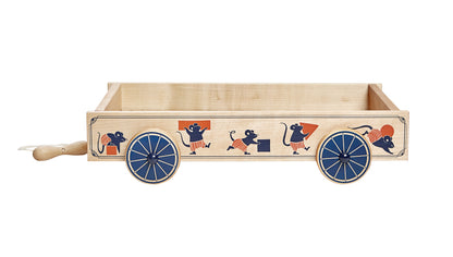drewniany wózek-wagon