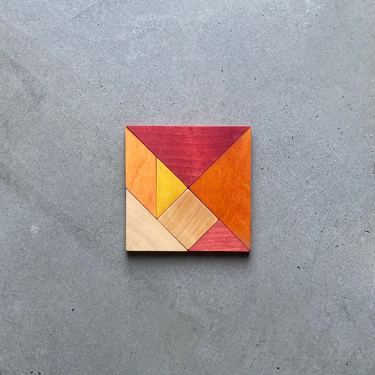 gra tangram w woreczku - barwa ciepła