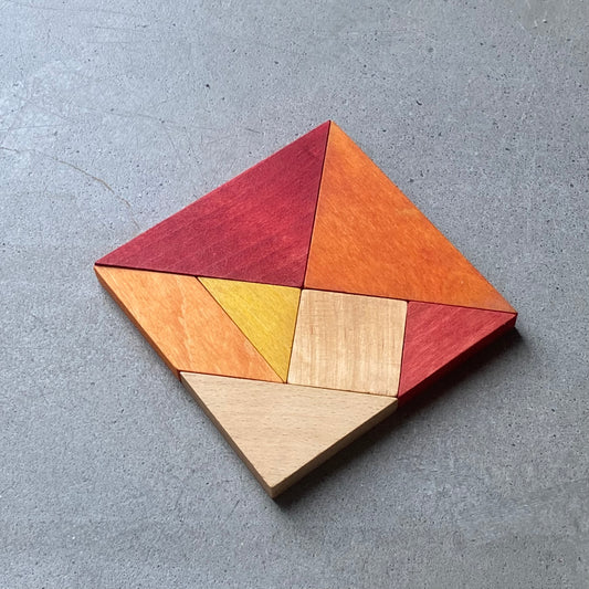 gra tangram w woreczku - barwa ciepła