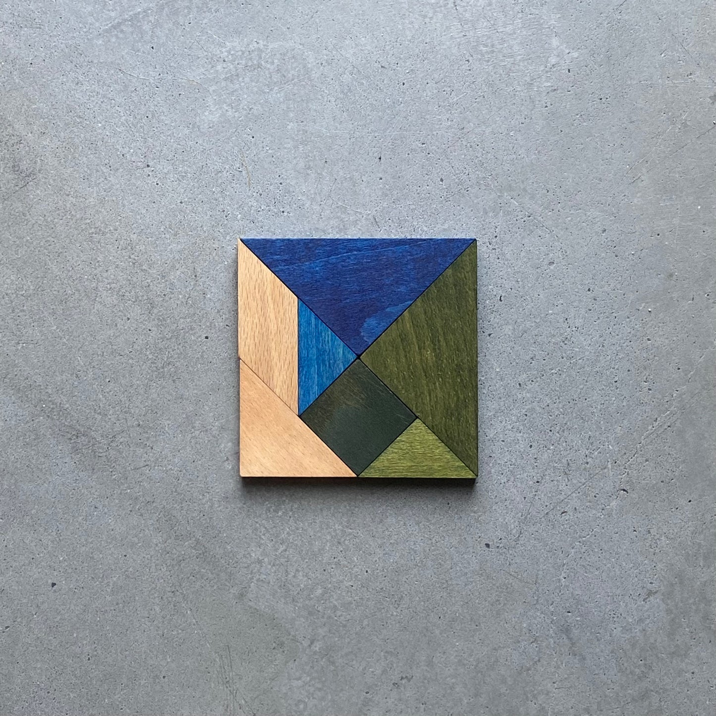 gra tangram w woreczku - barwa zimna