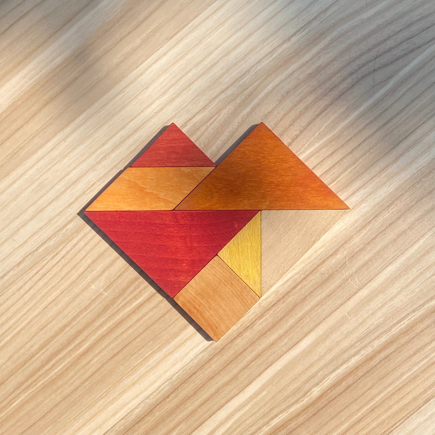gra tangram w woreczku - barwa ciepła