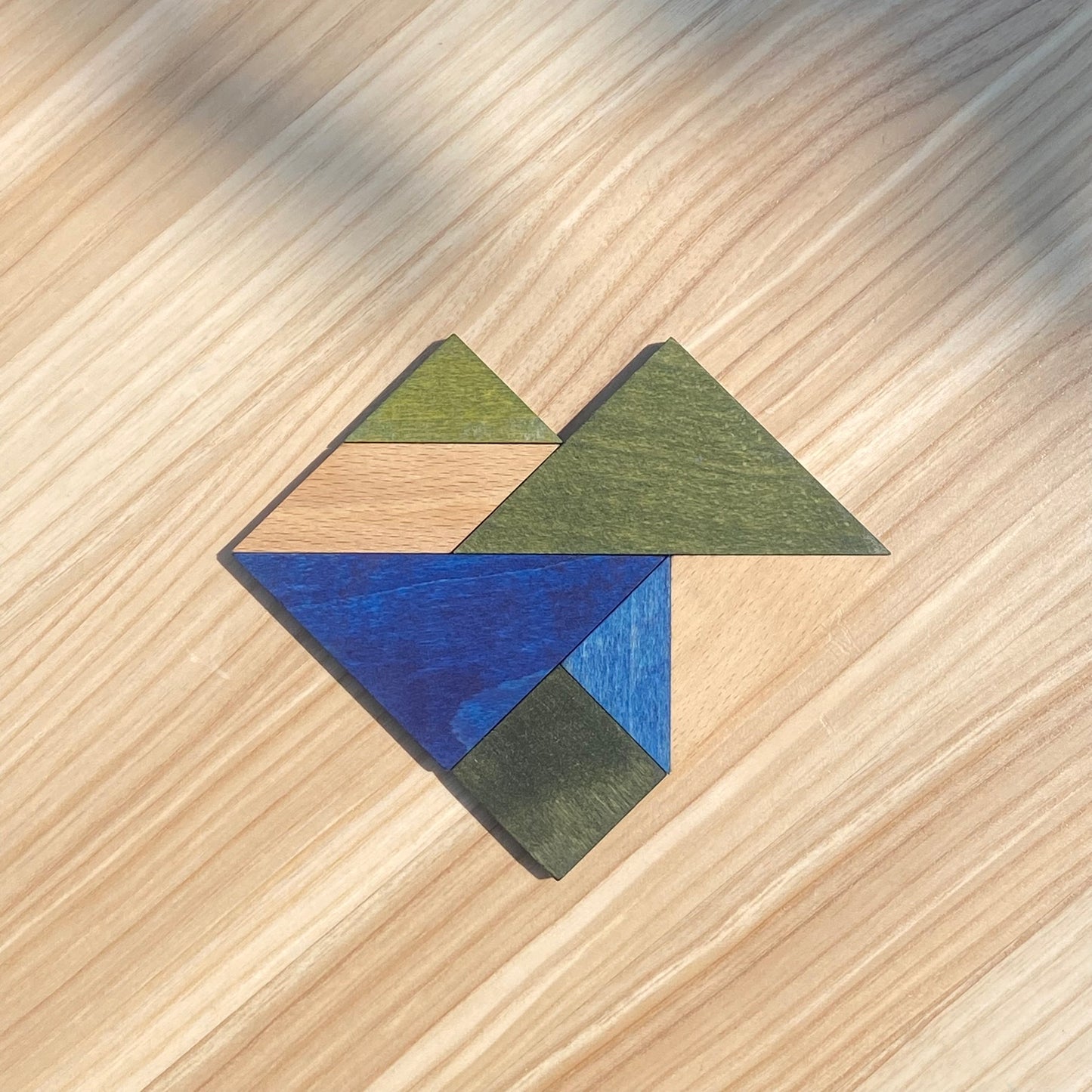 gra tangram w woreczku - barwa zimna