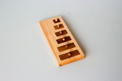 puzzle z uchwytem (długi-krótki) - Montessori